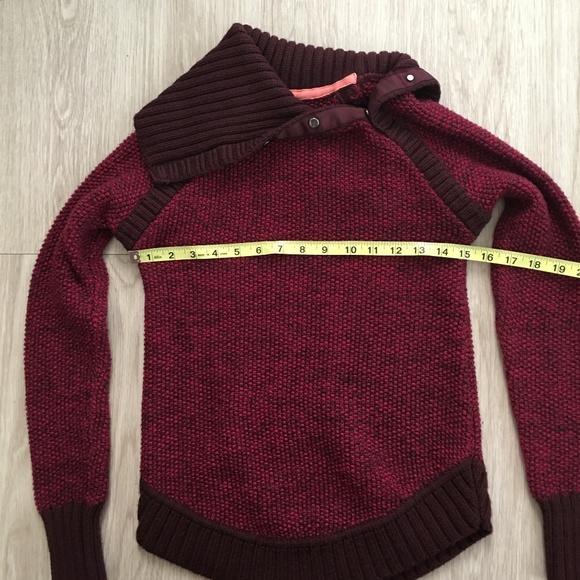lululemon athletica Burgundy Cowl Neck Sweater - Picture 3 of 8